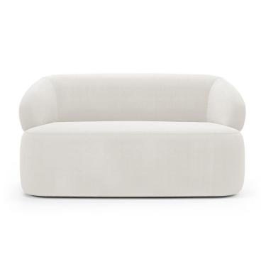 Imagem de Sofá Orgânico 03 Lugares Living Glee 170cm Bouclê Off White - Desk Design