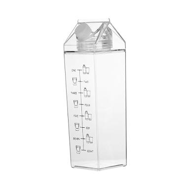 Imagem de Copo de leite de plástico transparente recipiente prático para bebidas uso doméstico e armazenamento caneca de bebida versátil para leite e bebidas