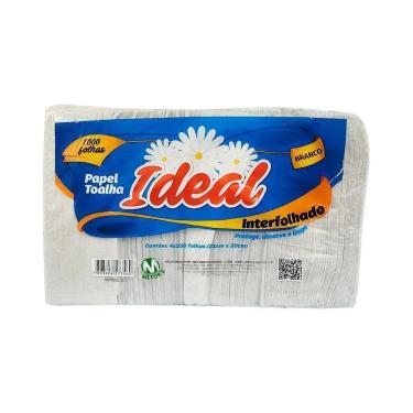 Imagem de Papel Toalha Neutro Branco 1000 Folhas Ideal