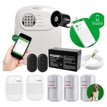 Imagem de Kit Alarme Sensores Internos E Externos Presença Intelbras
