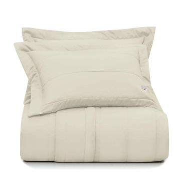 Imagem de Jogo de Colcha Queen Altenburg Cetim 300 Fios Bege