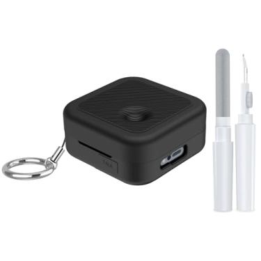 Imagem de For Nothing Ear (3) capa, capa de silicone macio para orelhas (3), capa protetora à prova de choque com kit de limpeza e mosquetão (preto)