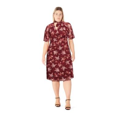 Imagem de City Chic Vestido feminino plus size - Kinley, Estampa vermelha, 52