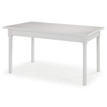 Imagem de Mesa Retangular 6 Lugares Em Madeira Maciça Mv Outlet Branco