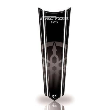 Imagem de Adesivo Gravata Tanque Moto Resinado Factor 125 Preto