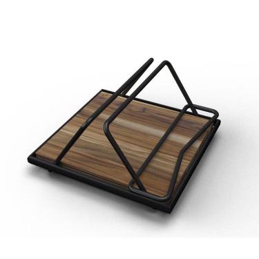 Imagem de Porta Guardanapo De Madeira De Mesa - Stolf Preto