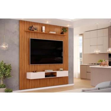 Imagem de Home P/ Tv Trento 230x240cm Freijo/off White - Dj Móveis