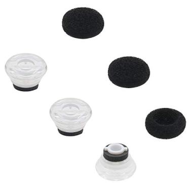 Imagem de AlxCD – Protetores de ouvido de gel para Plantronics Voyager Legend, 3 peças de pontas macias de gel e 3 peças de capas de espuma, adequado para fones de ouvido Plantronics Voyager Legend, Small