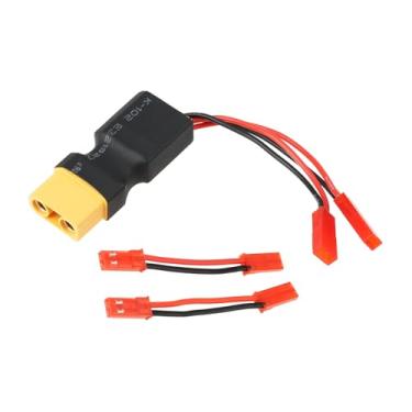 Imagem de YINETTECH Conector XT90 Dual JST com adaptadores fêmea-fêmea de 2 x 5 cm 22AWG para carro RC