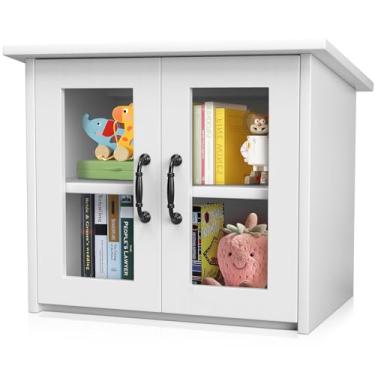 Imagem de Little Library Box Outdoor - 55 x 35 x 48 cm, kit de livros de biblioteca branca - Kit de troca de livros e empréstimo para bairro e comunidade