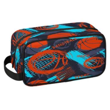 Imagem de KATHRYNAYA Bolsa de higiene infantil Ball para meninos, Basquete