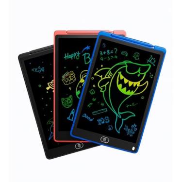 Imagem de Lousa Magica Infantil 12 Polegadas Grande LCD Digital Tablet de Desenho e Escrita - Tablet Quadro Mágico para Criança Educativo Premium MyBrins