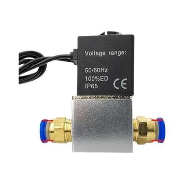Imagem de Válvula Solenoide Pneumática Silenciosa Sem Óleo DC12V 24V AC110V 220V