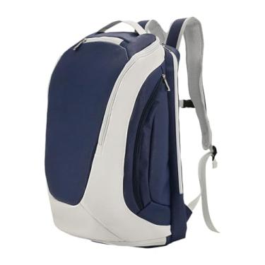 Imagem de rockible Mochila de badminton, bolsa de pickleball, mochila de tênis, bolsa de badminton para raquete de tênis, Branco Azulado
