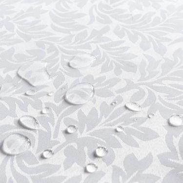 Imagem de Toalha De Mesa Redonda Branca Outono 8 Lugares Rafimex