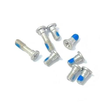 Imagem de HSSDTECH Parafusos de substituição da tampa da base inferior inferior para DELL Alienware x17 R1 P48E001, x17 R2 P48E002/P48E003 Parafusos da caixa inferior prata