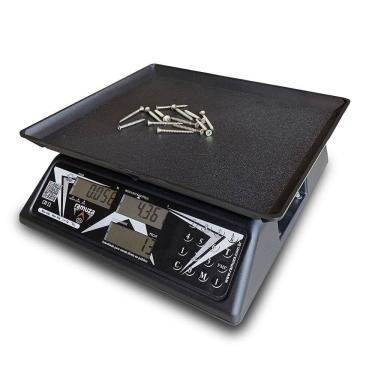 Imagem de Balança Contadora Ramuza 30kg/10g Bivolt Cristal Preta Com Bateria