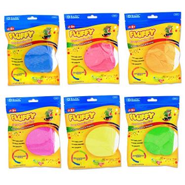 Imagem de BAZIC Products Air Dry Clay 6 Neon Color 12 oz, Light Modeling Dough Art Craft Slime, Non Toxic Gift for Artist Kids Toddler Boys Girls, 6-Pack