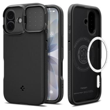 Imagem de Capa Spigen para iPhone 17, Optik Armor [MagFit] projetada para Apple iPhone 17 - Preta