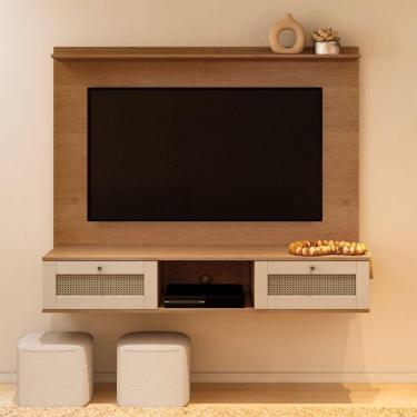 Imagem de Painel Tv 75 Trama Cinamomo-off White