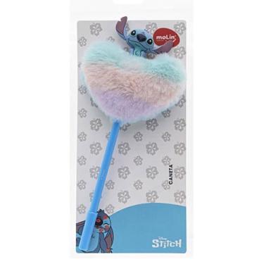 Imagem de Caneta Esferográfica Coração Plush Stitch Molin 0.7mm - Tinta Azul