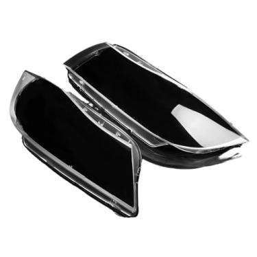 Imagem de Capa de farol dianteiro de xenônio esquerda e direita compatível com BMW Série 3 E90 E91 2006-2012 (facelift) - Lente transparente