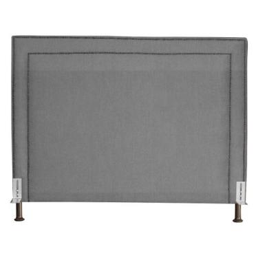 Imagem de Cabeceira Viviane Luxo Suede Cores - DS Estofados, King, Cinza