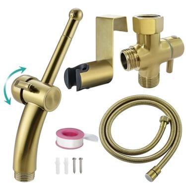 Imagem de BARROCK Pulverizador bidê para vaso sanitário existente, conjunto avançado de jato ergonômico portátil com controle de pressão de água de precisão para chuveiro muçulmano/higiene feminina/limpeza de