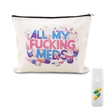 Imagem de Bolsas de medicamentos para pacientes em viagem, estojo para armazenamento de comprimidos, farmácia, médico, presente divertido para médicos, assistentes de enfermagem, farmacêuticos, enfermeiros