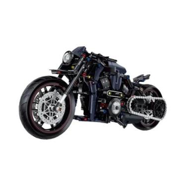 Imagem de Conjunto De Blocos De Montar De Motocicleta Night Racer Para Meninos C