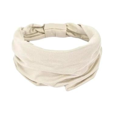 Imagem de Faixa De Cabelo Larga Feminina Com Laço Para Maquiagem, Esportes, Corr