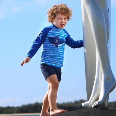 Imagem de Roupa De Banho Infantil De Manga Longa Com Proteção Solar 2025 Novo Tr