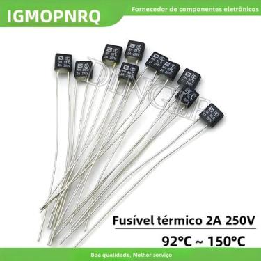 Imagem de Motor De Ventilador LED Quadrado Preto 2A 250V Com Fusível Térmico E I