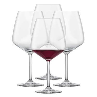 Imagem de Schott Zwiesel Taça de vinho tinto Tulipa Borgonha (conjunto de 4), taças de vinho vinho para vinho tinto, copos de cristal Tritan laváveis na máquina de lavar louça, feito na Alemanha (737 g)