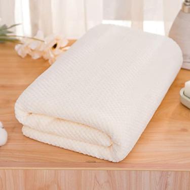 Imagem de Acouto Conjunto de Toalhas de Banho Premium Toalha de Banho Absorção de água Toalha Corporal de Pure Color Banheiro Hotel de Absorvente Macia Casa e Cozinha//Toalhas/conjuntos de (Bege)