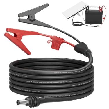 Imagem de Mini cabo de alimentação Starlink, clipes jacaré para cabo CC 12-48 V adaptador de entrada para Starlink Mini, cabo de alimentação CC 12AWG com proteção de fusível 20A, conector macho DC5521 para RV