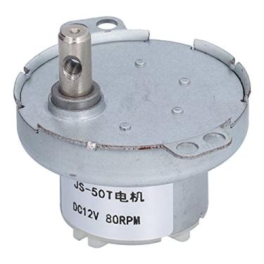 Imagem de Acouto Motor de Engrenagem DC de 80 RPM Com Motor Elétrico Altamente Compacto e Silencioso para Eletrodomésticos e Displays Dinâmicos