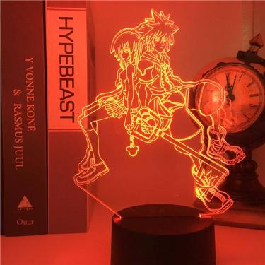 Imagem de Luz noturna LED 3D Kingdom Hearts Sora Color Changing