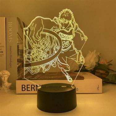 Imagem de Luz noturna LED 3D Basketball Aomines Daikis que mudam de cor