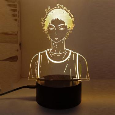 Imagem de Luz noturna LED 3D Haikyuus Akaashis Keijis que muda de cor
