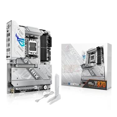 Imagem de ASUS Placa-mãe ROG Strix X870-A Gaming WiFi AMD, 16+2+2 estágios de energia, slot DDR5, quatro slots M.2, PCIe 5.0, GPU de próxima geração, WiFi 7, USB 20Gbps com PD 3.0 até 30W, Aura Sync