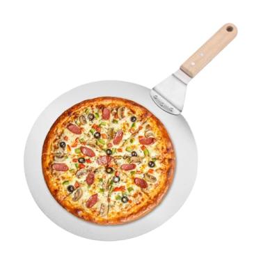 Imagem de Espátula de pizza | Placa de servidor de cozinha - descascar forno de pizza com de | para cozinha, churrasco, exterior, servir, cozinhar, casa, restaurante, assar