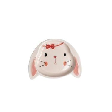 Imagem de Conjunto de chávenas de café fofas de desenho de coelho prato de chaleira de cerâmica prato sabor