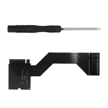 Imagem de suckoo Adaptador SSD M.2 NVMe compatível com Steam Deck OLED, 2230 a 2280 PCIe 4.0 Kit de substituição de cartão de expansão de disco rígido com chave de fenda