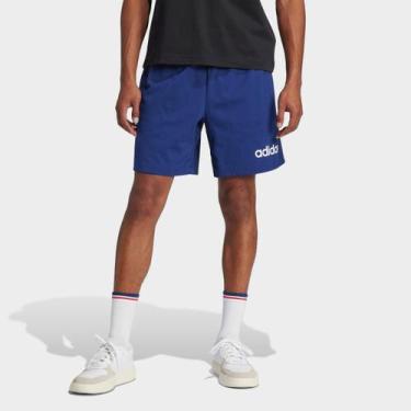 Imagem de Shorts Adidas M Lin SJ Sho Masculino, Azul, M