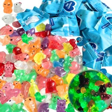 Imagem de JXMYJR 100 peças de mini animais de resina a granel, saco cego de animais de resina misteriosa que brilham no escuro acessórios para casa de bonecas, jardim de fadas, lembrancinhas de festa e