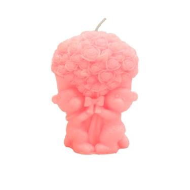 Imagem de Vela Perfumada de Cera Soja Artesanal em Forma Rosa para Aromaterapia Decorativa Bonita Presentes Fragrância Duradoura A