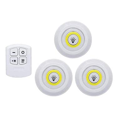Imagem de 3PCS Lâmpada LED sem fio com toque de Noite Controle Remoto Brilho Ajustável para Cozinha Sala Estar Armário Estante Liv