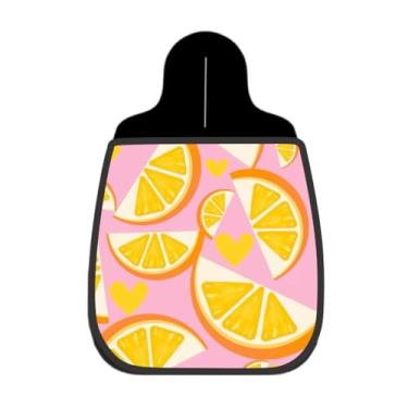 Imagem de Lixeira De Carro Organizador Lixinhocar Laranja Coração Rosa 6