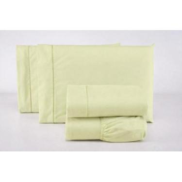 Imagem de Lençol King Avulso Sem Elástico MicroPercal Ponto Palito Ref.4M - Casa